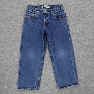 Levis 550 Jeans Boys 8 Husky Blue Relaxed Fit Straight Leg Youth Casual 28x23 - Picture 1 of 21