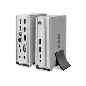 Club3D USB Gen2 Type-C Triple Display DP 1.4 Alt Mode + Charging Dock & 120W PSU - Photo 1/6