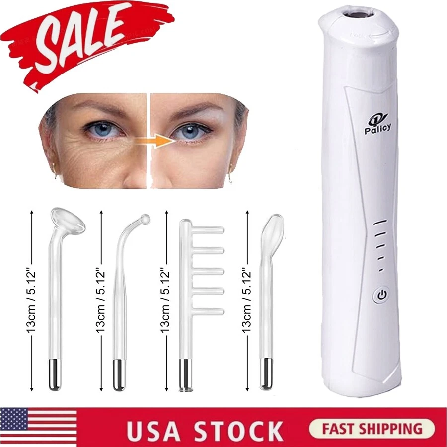Máquina de alta frecuencia portátil de mano varita facial piel estira arrugas Foto 1 de 4