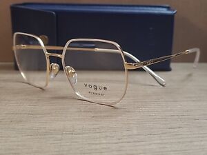 New VOGUE VO4263 5120 White & Gold Eyeglasses Frames 51-17-135