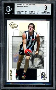 BGS 9 - 2005 Collingwood Magpies AFL Select Rookie Graded Card - Dane Swan - Picture 1 of 3