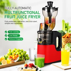 Slow Cold Press Juicer Masticating Juicer Makes Pulpy Juice Fruit DIY Ice Cream - Picture 1 of 20