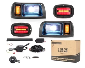 Headlight with RGB Daytime Running Light for Golf Club Car DS G&E 12-48V - Picture 1 of 5
