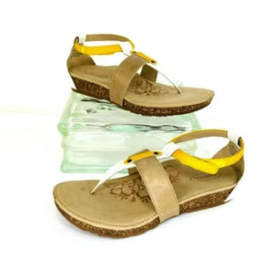 Aetrex Jenna SC805WM Damen-Sandalen mit mehreren verstellbaren Slingback-Knöchelriemen 6 M - Bild 1 von 7