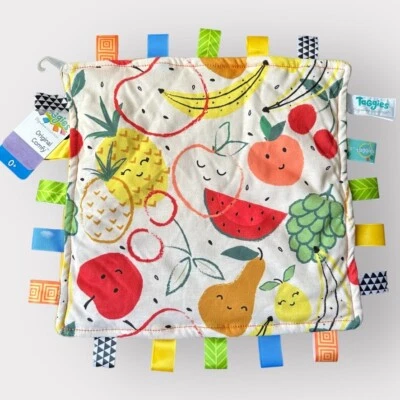 Taggies Mary Meyer Baby ORIGINAL COMFY Security Blanket Lovey Fruit - Image 1 of 2
