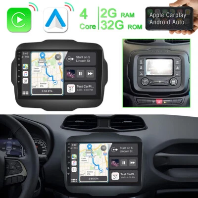 For 2015-2020 Jeep Renegade Android 13.0 Car Radio Stereo GPS WIFI CarPlay FM BT — 第 1/4 张图片