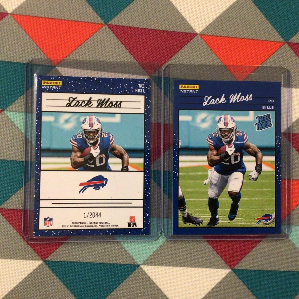 #31 Zack Moss Bills RB - RC 2020 Panini Instant Rated Rookie Retro football NFL - Image 1 of 1