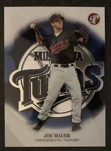 Tarjeta de novato prístina Joe Mauer 2002 Topps #151 (5869) de la corte - Imagen 1 de 2
