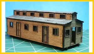 Rslaserkits 2019 HO Scale Logging Bunk House Car (Wood Kit) - Picture 1 of 1