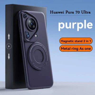 For Huawei Pura 70 Ultra, Luxury Matte Hybrid Armor KickStand Shell Case Cover - Image 1 of 4