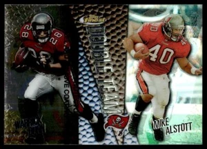 1999 TOPPS FINEST REFRACTOR MIKE ALSTOTT WARRICK DUNN - Picture 1 of 2