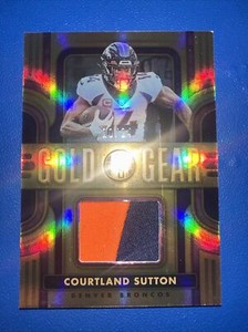 Courtland Sutton 2023 Panini Gold Standard Gold Gear /24 Denver Broncos SP