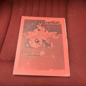 Centuri PLÉYADES Arcade Videojuego Manual - Buen Usado Original - Imagen 1 de 2