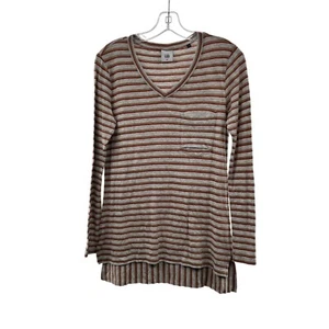Top de mujer Cabi a rayas con cuello en V manga larga multicolor talla pequeña - Imagen 1 de 9