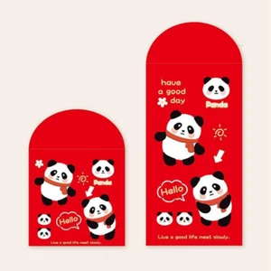 30PCS Cartoon Panda Happy New Year Red Hong Bao Lucky Money Envelopes New - Picture 1 of 8