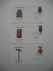 FDC Polynésie Française 1980 N° 153 à 155 - Picture 1 of 1