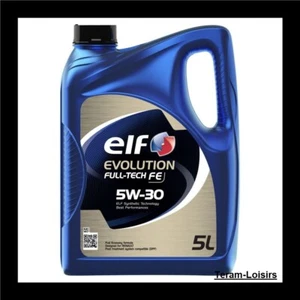 Huile Automobile ELF EVOLUTION FULLTECH FE 5 W 30 C4 5 Litres (RENAULT RN 720) - Imagen 1 de 2