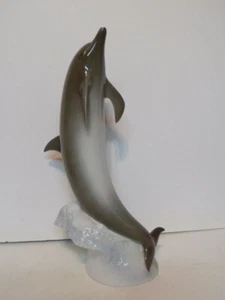 Mint Large Royal Dux Dolphin Figure 14 1/2" tall - Picture 1 of 4