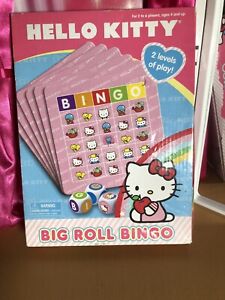Pressman Hello Kitty Big Roll Bingo Game 2011 NEW