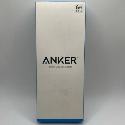 Anker Powerline Micro USB 6ft Blue - Image 1 of 3