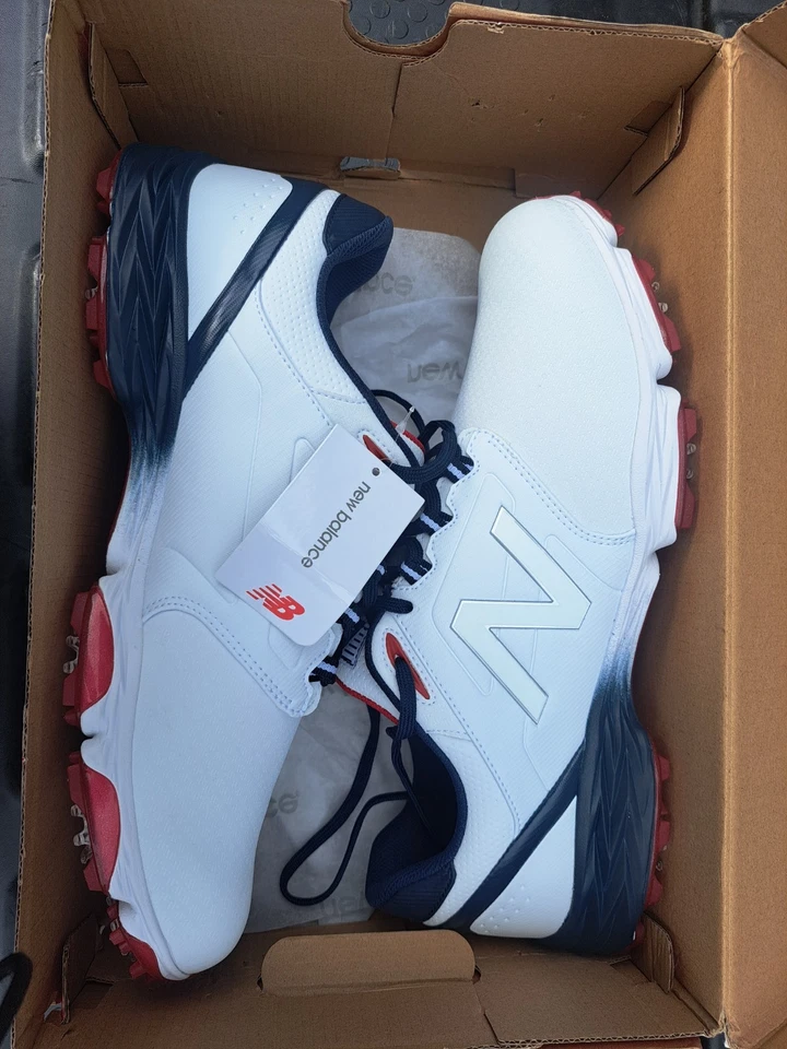 New Men's New Balance Striker V3 Golf Shoes Never Worn Size 15D Red white blue - Image 1 of 4