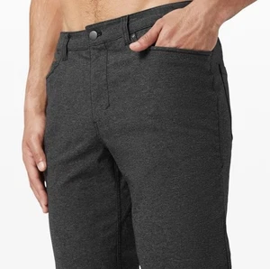 Pantalones LULULEMON ABC Slim Tech Lona Performance LM5A92S hombres talla 32 x 30, azul marino - Imagen 1 de 9