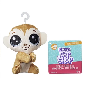 Littlest Pet Shop Clip-a-Pet Clicks Monkeyford Peluche 10cm Plush - Imagen 1 de 1