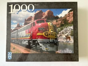 FX Schmid 1000 Piece Santa Fe Super Chief Train Puzzle SEALED/NEW IN BOX 2007 - Picture 1 of 8