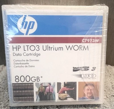 HP LTO3 Ultrium Worm Data Cartridge 800GB C7973W 2007 - Image 1 of 4