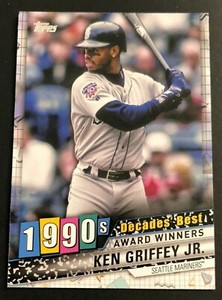 2020 Topps Series 1 Decades Best 1990s KEN GRIFFEY JR. Mariners #DB-66