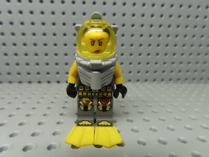 Lego Figure Atlantis Subacher 5 Samantha Rodes + pinne gialle atl022 7985 - Foto 1 di 1