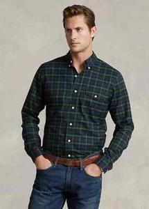 Polo Ralph Lauren Custom Fit Plaid Button Down Twill Shirt  Men's SZ XS - Picture 1 of 5