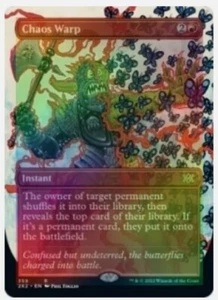 CHAOS WARP (BORDERLESS) Double Masters 2022 Magic MTG MINT CARD FOIL - Picture 1 of 1