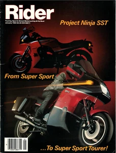 Rider Magazine January 1985 Motorcycle Project Ninja SST ZX900 Charly Perethian - Picture 1 of 4