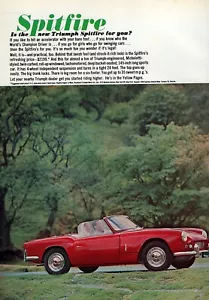 Pubblicità Triumph Spitfire 1963 "Struck It Rich Look" colore originale - Foto 1 di 1
