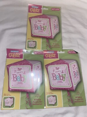 Lote globo cubo bebé niña rosa Foto 1 de 3