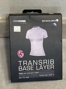 ENDURA Women's TRANSRIB BASELAYER Short Sleeve White Size Large - Picture 1 of 11