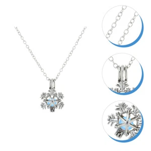 Light Up Necklaces Bulk Glowing Necklace Snowflake Pendant Necklace - Picture 1 of 12