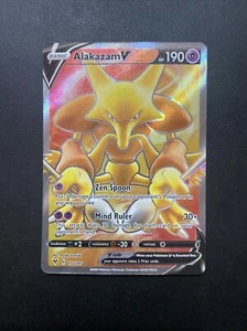 Tarjeta Pokémon Holo Ultra Rara Alakazam V 172/185 - Voltaje Vívido Casi Nueva - Imagen 1 de 2