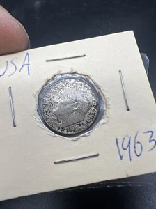 1963 D roosevelt argento centesimo - Foto 1 di 4