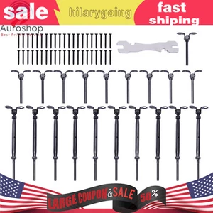 Fits 1/8" Wire Rope Wood Post Stainless Steel Hardware Deck Cable Railing Kit US - Picture 1 of 10