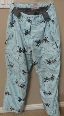 Pantalones SALOMON Blue Clima Pro Soft Shell esquí nieve snowboard para mujer talla 8 Foto 1 de 4