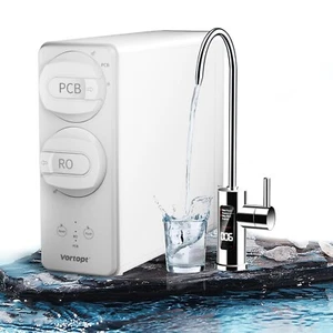 Vortopt 600GPD Sistema di filtraggio acqua sotto lavello 7 stadi osmosi inversa senza serbatoio - Foto 1 di 8