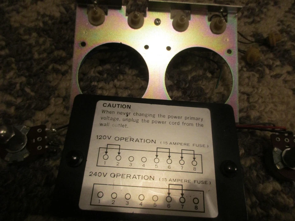 Kenwood TL-922A Ham Radio Amplifier Rear Panel Cover ALC Control Meter Lights Lo - Image 1 of 1
