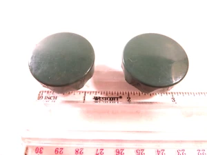 2 Pack 1-3/8" Electronics Knob Fit 3/16" Shaft Green Round Amplifier Radio Tuner - Picture 1 of 3