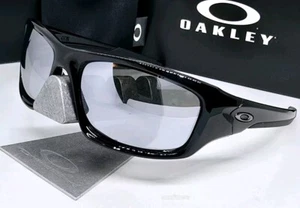 Custom OAKLEY polished black VALVE +(aftermarket) chrome POLARIZED sunglasses - Picture 1 of 8