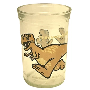 Welch's Marmeladenglas Glas Kinder Tyrannosaurus Rex Becher 1988 A1 - Bild 1 von 4