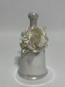 Vintage Wedding Opalescent White Porcelain Bell - Picture 1 of 10