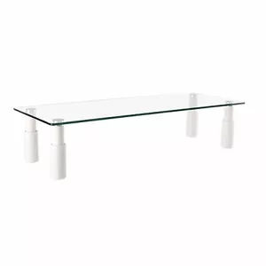 LCD LED COMPUTER MONITOR TABLE RISER ADJUSTABLE LEGS SHELF SPACE SAVER LAPTOP - Picture 1 of 4