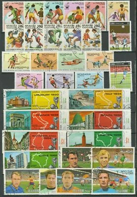 Worldwide Sport - Soccer / Football lot ☀ CTO / Used Two scans - Image 1 of 2